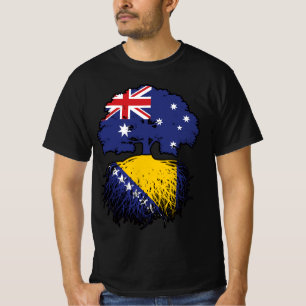 ボスニアボスニアオーストラリアツリールーツ Tシャツ
