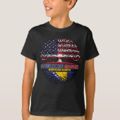ボスニアボスニアUSアメリカ合衆国統一された州ツリー Tシャツ (正面)