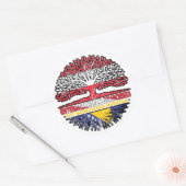 ボスニアンボスニッシュオステリーヒッシュオステリーイクバウム ラウンドシール (封筒)