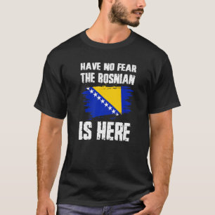 ボスニア人が来た、怖くない ボスニア国旗 プライド Tシャツ