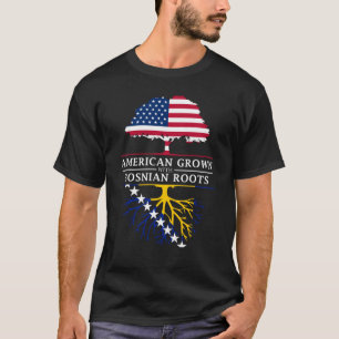ボスニア人と育つアメリカ人はボスニアを 定着させます Tシャツ