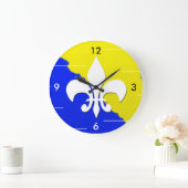 ボスニア人のLillyの時計(Ljiljan) ラージ壁時計 (ホーム)