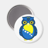 ボスニア国旗フクロウの磁石 マグネット (正面/裏面)