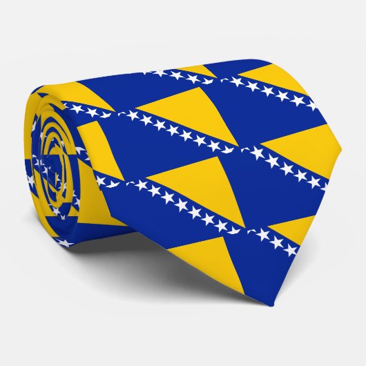 ボスニア国旗 ネクタイ (ロール)