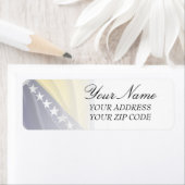 ボスニア国旗 ラベル (インサイチュ)