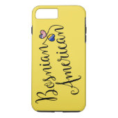 ボスニア系アメリカ人の絡み合ったハート携帯電話ケース Case-Mate iPhoneケース (裏面)