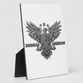 ボスニア系アメリカ人をテーマにしたアパレル フォトプラーク (側面)