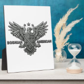 ボスニア系アメリカ人をテーマにしたアパレル フォトプラーク (側面)