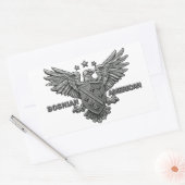 ボスニア系アメリカ人をテーマにしたアパレル 長方形シール (封筒)