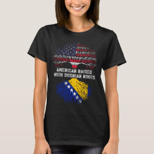 ボスニア語根で育ったアメリカ人ボスニア Tシャツ