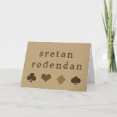 ボスニア語誕生日の願い カード (正面)