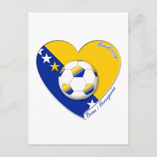 ボスニア・サッカー代表。Futbol "BOSNA" 2014 ポストカード