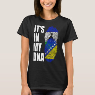 ボスニア・バソトミックスDna伝統国旗 Tシャツ
