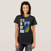 ボスニア・バソトミックスDna伝統国旗 Tシャツ (正面フル)