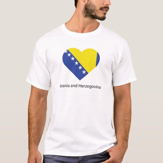 ボスニア・ヘルツェゴビナが大好き Tシャツ (正面)