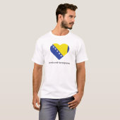 ボスニア・ヘルツェゴビナが大好き Tシャツ (正面フル)