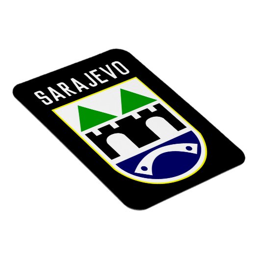 ボスニア・ヘルツェゴビナのサラエボ紋章 マグネット (右側)