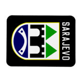 ボスニア・ヘルツェゴビナのサラエボ紋章 マグネット (横)