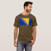ボスニア・ヘルツェゴビナの国旗Tシャツ | ボスニア人 Tシャツ (正面フル)