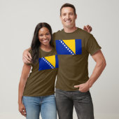 ボスニア・ヘルツェゴビナの国旗Tシャツ | ボスニア人 Tシャツ (ユニセックス)