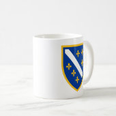 ボスニア・ヘルツェゴビナの国章愛国マグカップ コーヒーマグカップ (正面右)