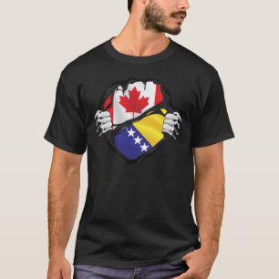 ボスニア・ヘルツェゴビナの手が根を裂いた Tシャツ