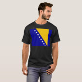 ボスニア・ヘルツェゴビナの旗 Tシャツ (正面フル)