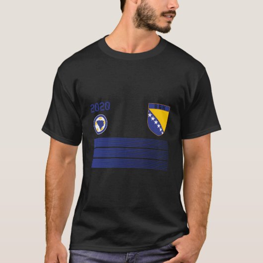 ボスニア・ヘルツェゴビナサッカージャージー2020 B&H Socc Tシャツ (正面)