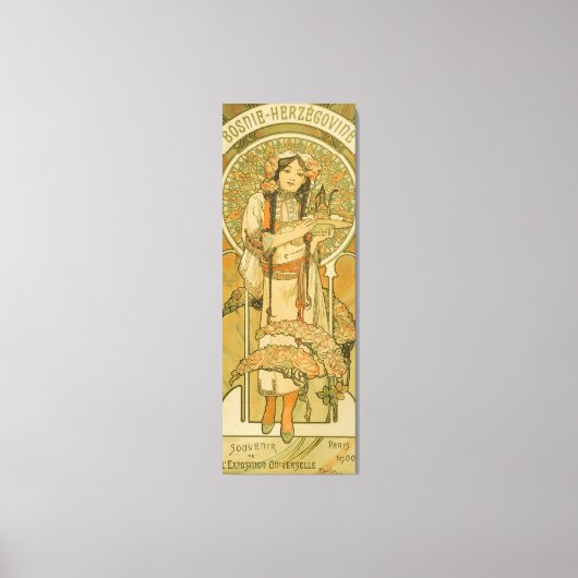 ボスニア・ヘルツェゴビナバイアルフォンスミュシャ1900 キャンバスプリント (正面)