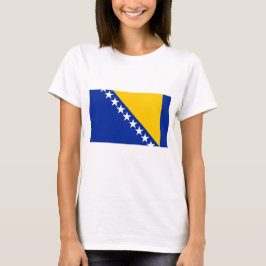 ボスニア・ヘルツェゴビナ全面プリントフラグTシャツ Tシャツ