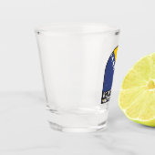 ボスニア・ヘルツェゴビナ国旗のエンブレム動揺して ショットグラス (左)