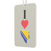 ボスニア・ヘルツェゴビナ国旗の地図が大好き カーエアーフレッシュナー (左)