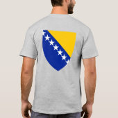 ボスニア・ヘルツェゴビナ国旗の独立性 Tシャツ (裏面)
