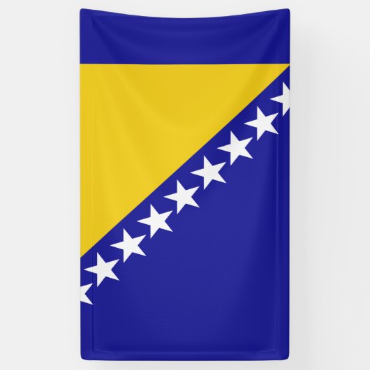 ボスニア·ヘルツェゴビナ国旗旗 横断幕 (縦)