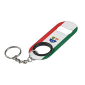 ボスニア・ヘルツェゴビナ国旗 キーホルダー栓抜き (正面アングル)