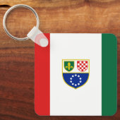 ボスニア・ヘルツェゴビナ国旗 キーホルダー (正面)