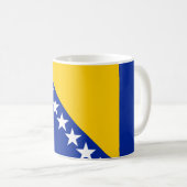 ボスニア・ヘルツェゴビナ国旗 コーヒーマグカップ (正面右)
