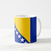 ボスニア・ヘルツェゴビナ国旗 コーヒーマグカップ (正面右)
