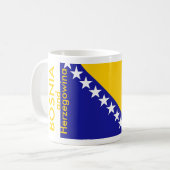 ボスニア・ヘルツェゴビナ国旗 コーヒーマグカップ (正面左)