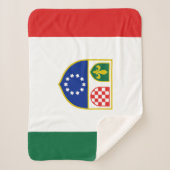 ボスニア・ヘルツェゴビナ国旗 シェルパブランケット (正面)