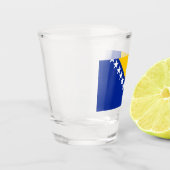 ボスニア・ヘルツェゴビナ国旗 ショットグラス (左)