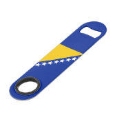 ボスニア・ヘルツェゴビナ国旗 スピード栓抜き (正面アングル)