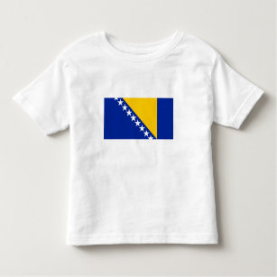 ボスニア・ヘルツェゴビナ国旗 トドラーTシャツ
