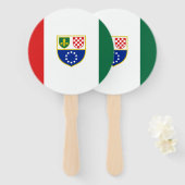 ボスニア・ヘルツェゴビナ国旗 ハンドファン (正面&裏面)