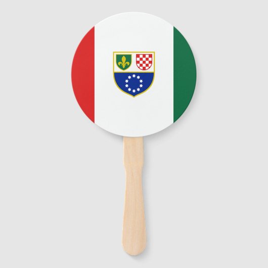 ボスニア・ヘルツェゴビナ国旗 ハンドファン (正面)