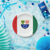 ボスニア・ヘルツェゴビナ国旗 ペーパープレート (パーティー)