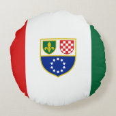 ボスニア・ヘルツェゴビナ国旗 ラウンドクッション (裏面)