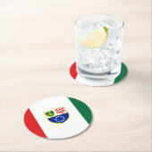 ボスニア・ヘルツェゴビナ国旗 ラウンドペーパーコースター (インサイチュ)