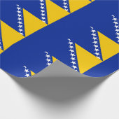 ボスニア・ヘルツェゴビナ国旗 ラッピングペーパー (角)