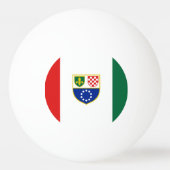 ボスニア・ヘルツェゴビナ国旗 卓球ボール (裏面)